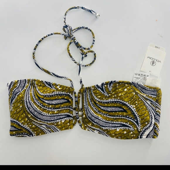 Volcom bikini free bird bandeau NWT SZ L - Picture 2 of 3